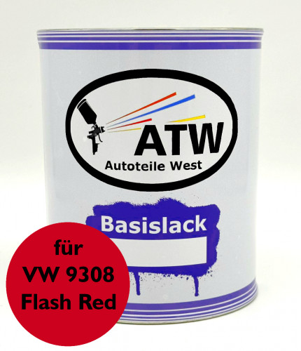 Autolack für VW 9308 Flash Red